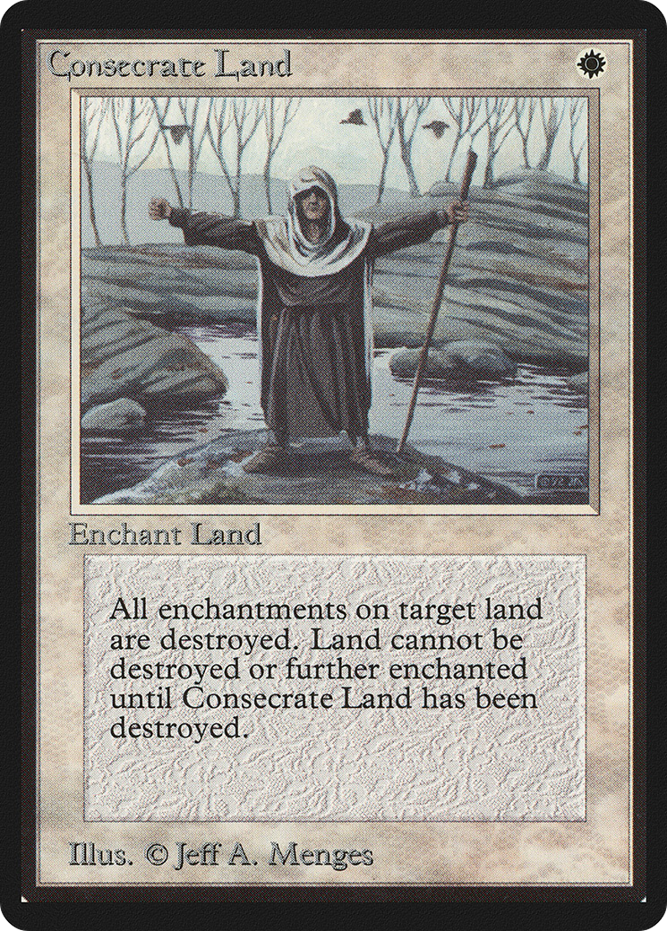 Consecrate Land (LEB-) [Oldschool] Limited Edition Beta MTG Single Wizards of the Coast