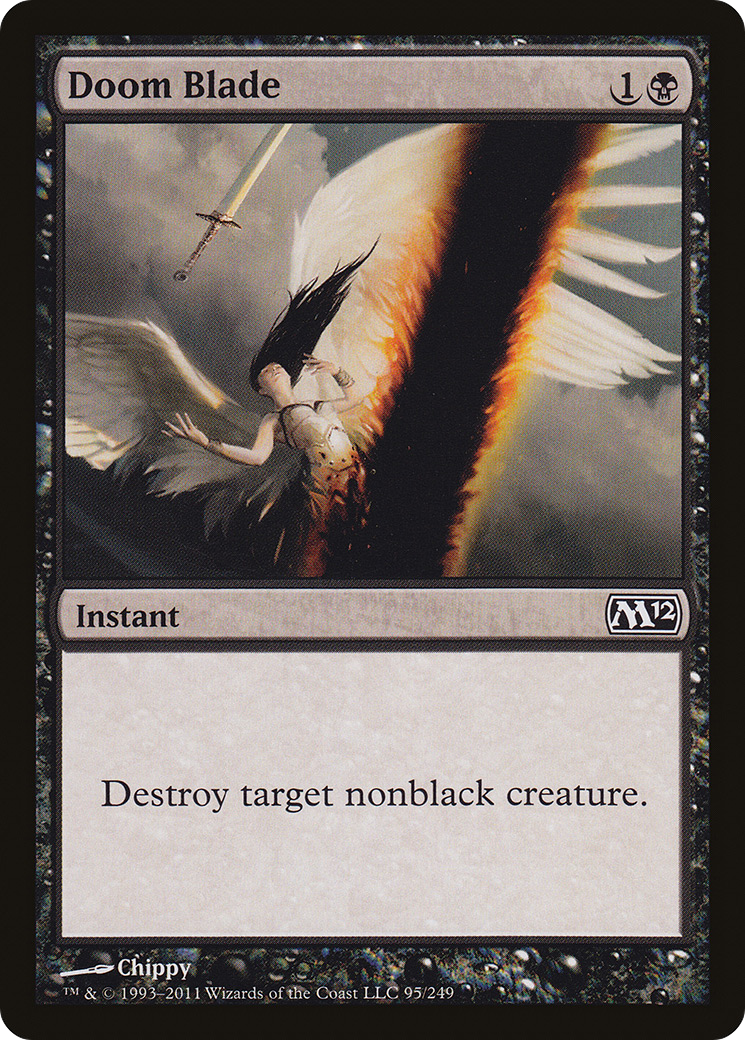 Doom Blade (M12-095) [Magic 2012] Foil MTG Single Wizards of the Coast