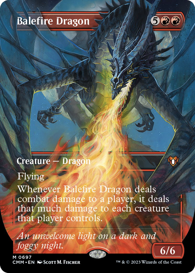 Balefire Dragon (CMM-697) [Commander Masters] (Borderless) MTG Single Wizards of the Coast