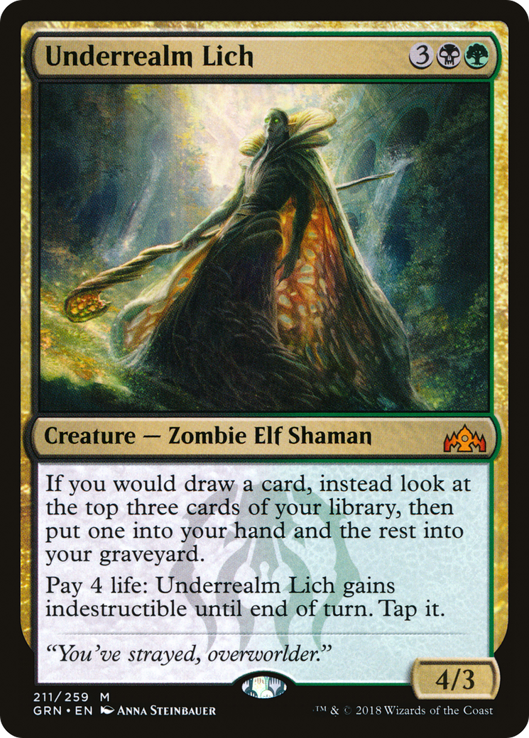 Underrealm Lich (GRN-211) [Guilds of Ravnica] Foil MTG Single Wizards of the Coast