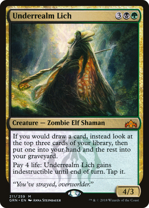 Underrealm Lich (GRN-211) [Guilds of Ravnica] MTG Single Wizards of the Coast