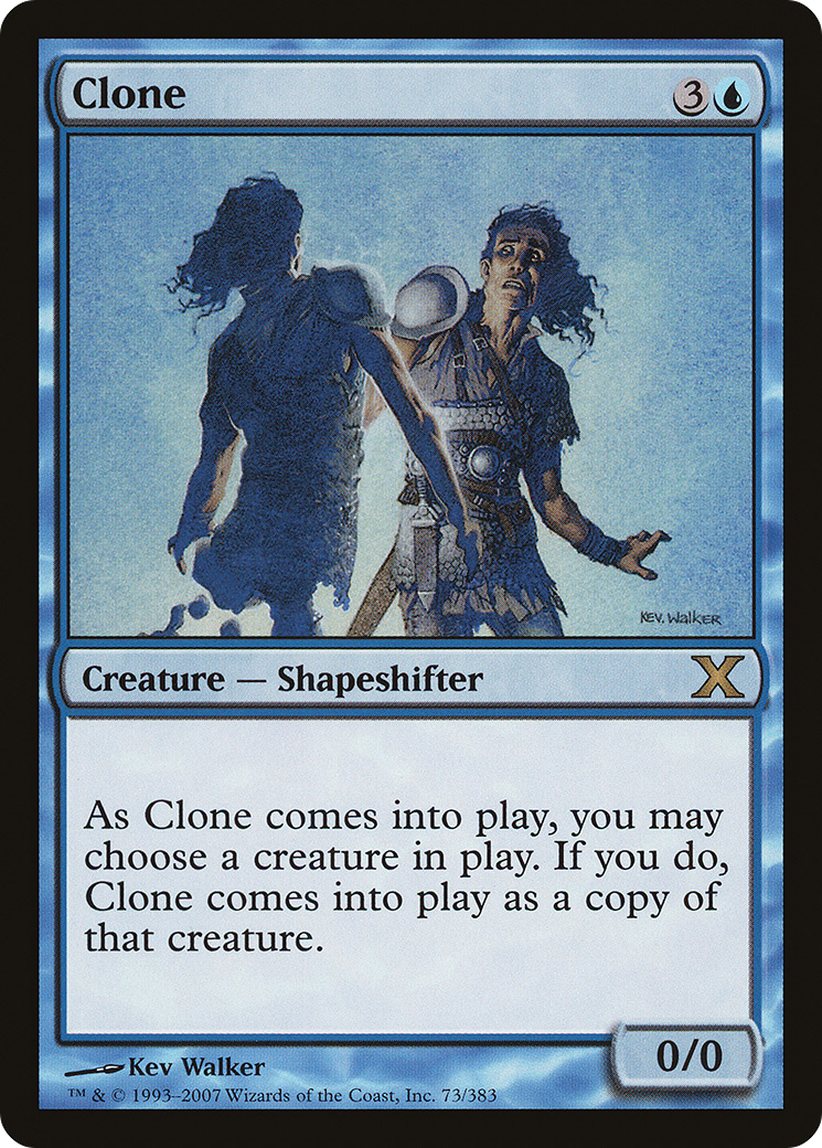 Clone (10E-073) [Tenth Edition] Foil MTG Single Wizards of the Coast