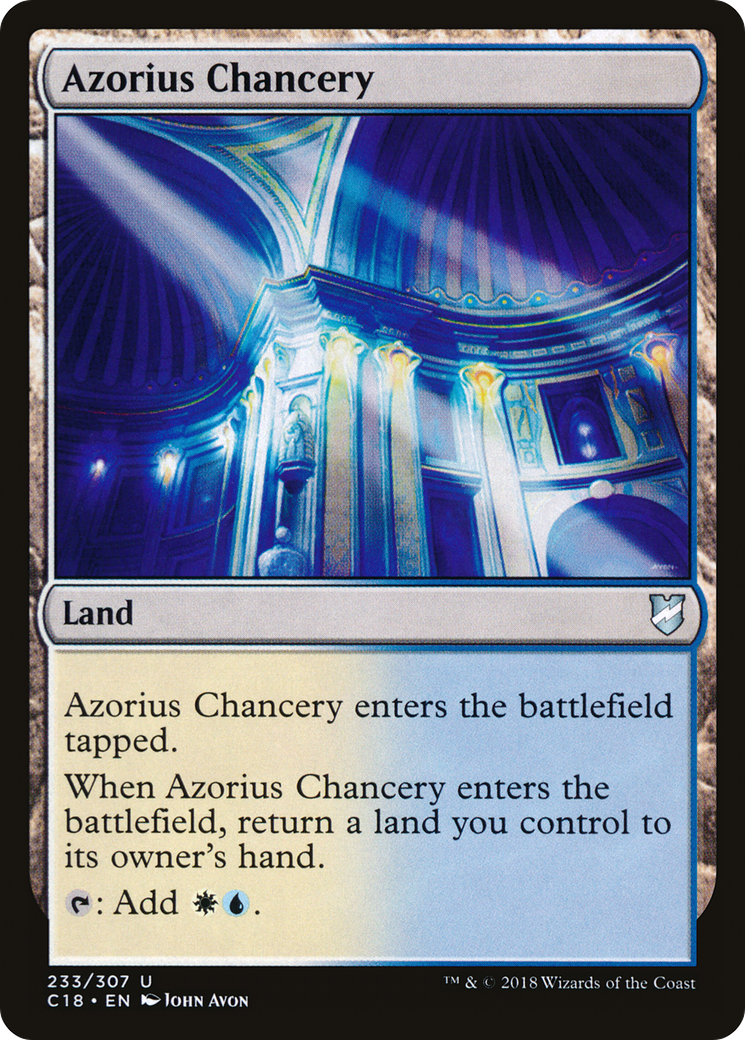 Azorius Chancery (C18-233) [Commander 2018] MTG Single Wizards of the Coast