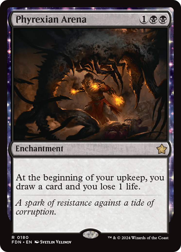 Phyrexian Arena (FDN-180) [Foundations] Foil MTG Single Wizards of the Coast