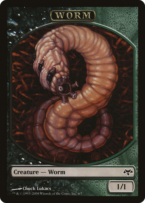 Worm Token (EVE-006) [Tokens] Eventide Tokens MTG Single Wizards of the Coast