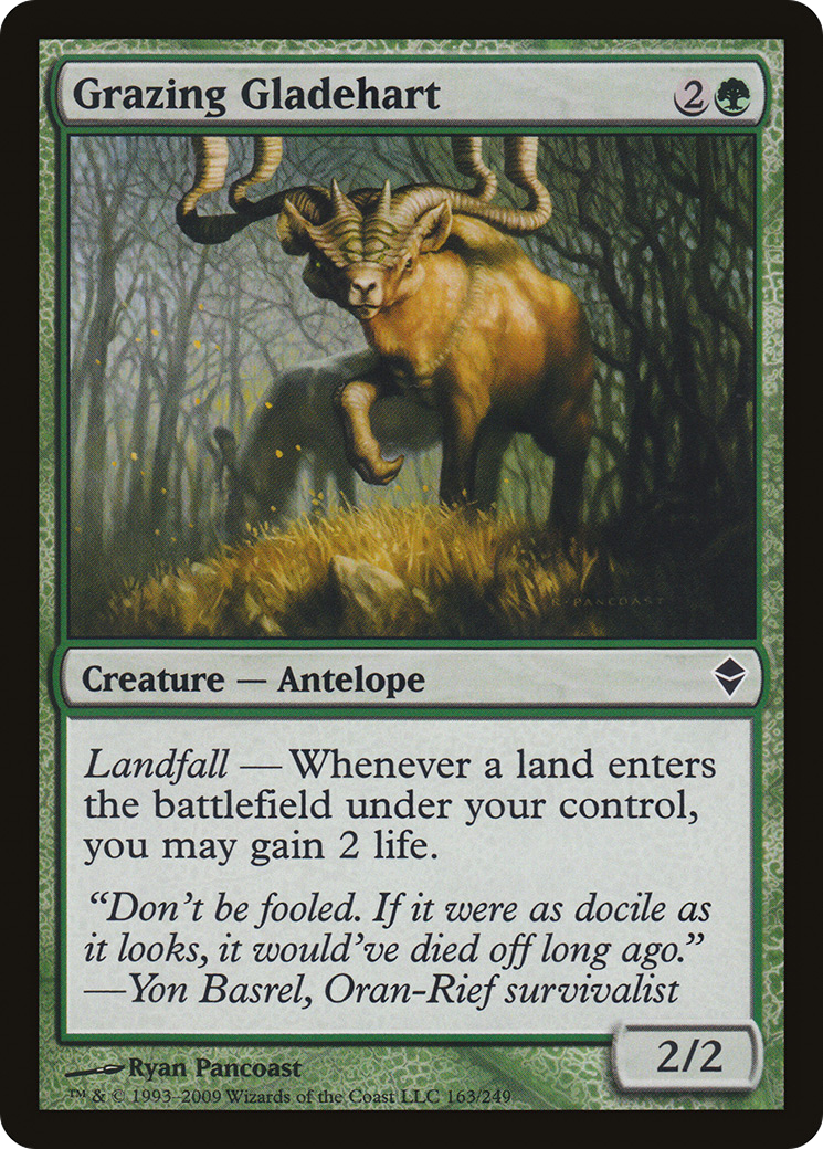 Grazing Gladehart (ZEN-163) [Zendikar] Foil MTG Single Wizards of the Coast