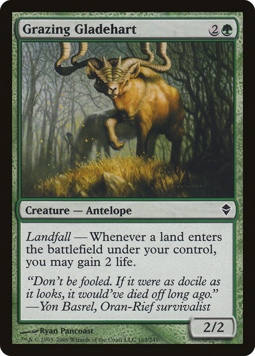 Grazing Gladehart (ZEN-163) [Zendikar] Foil MTG Single Wizards of the Coast