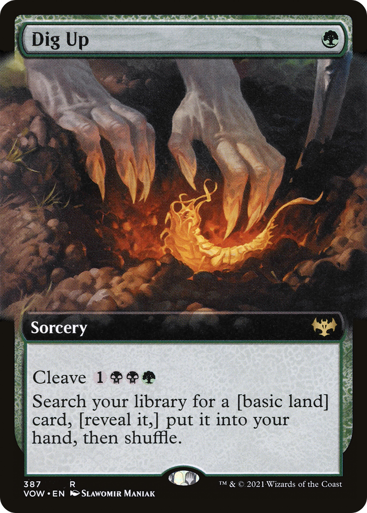 Dig Up (VOW-387) [Innistrad: Crimson Vow] (Extended Art) MTG Single Wizards of the Coast