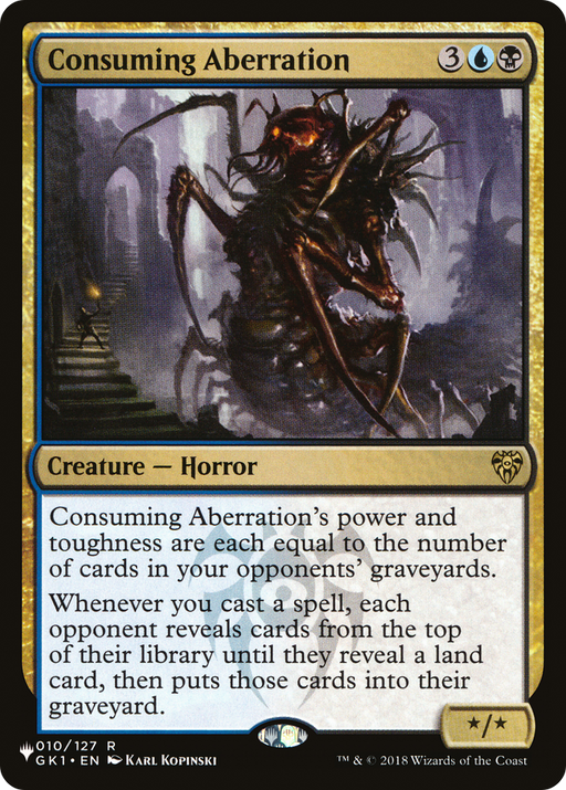 Consuming Aberration (LIST-GK1-10) [Mystery Booster] The List MTG Single Wizards of the Coast