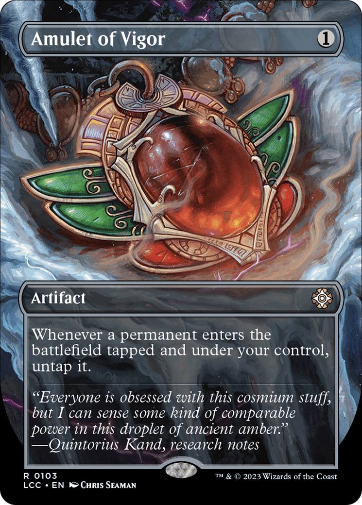 Amulet of Vigor (LCC-103) [The Lost Caverns of Ixalan Commander] (Borderless) MTG Single Wizards of the Coast