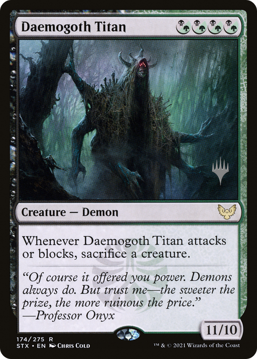 Daemogoth Titan (PPSTX-174) [Strixhaven: School of Mages Promos] MTG Single Wizards of the Coast
