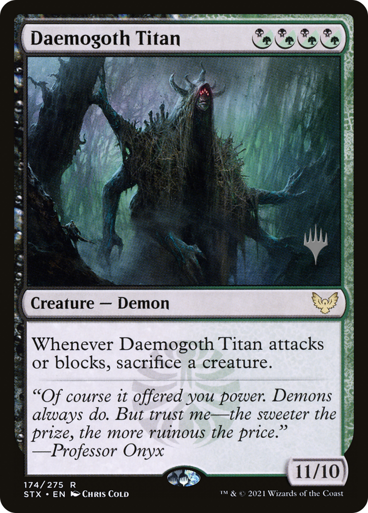 Daemogoth Titan (PPSTX-174) [Strixhaven: School of Mages Promos] Foil MTG Single Wizards of the Coast