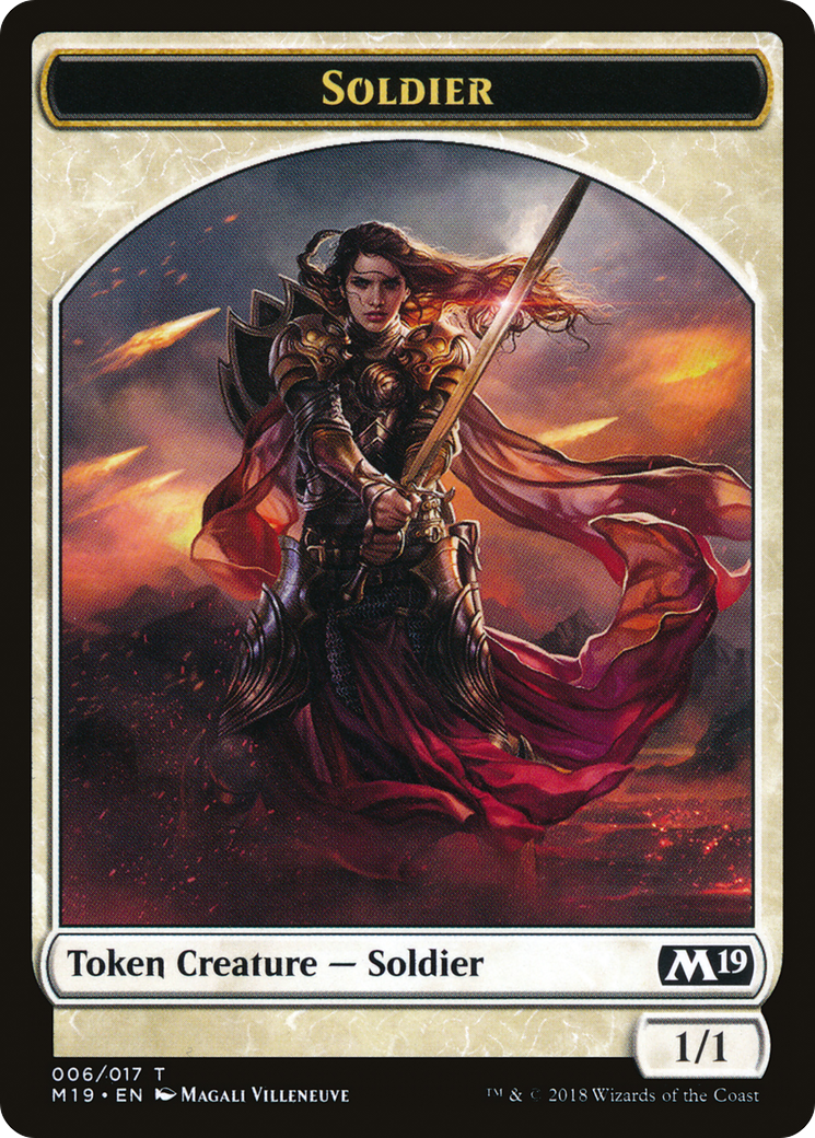 Soldier (M19-006) [Tokens] Core Set 2019 Tokens MTG Single Wizards of the Coast
