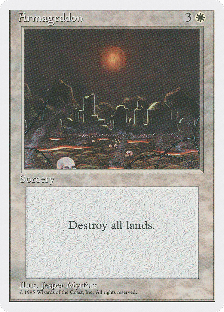 Armageddon (4ED-255) [Fourth Edition] MTG Single Wizards of the Coast
