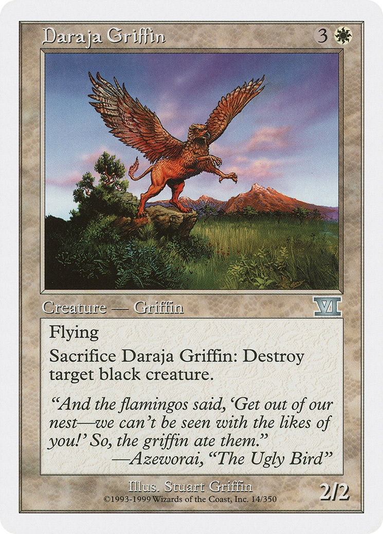 Daraja Griffin [Classic Sixth Edition] MTG Single Magic: The Gathering   