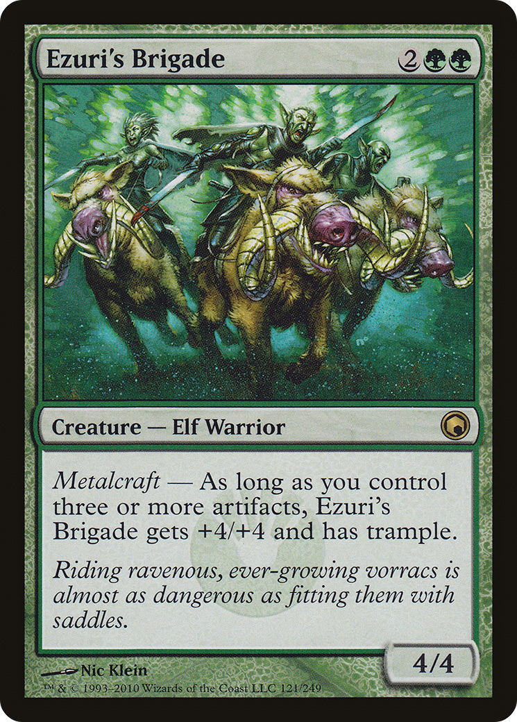 Ezuri's Brigade (SOM-121) [Scars of Mirrodin] Foil MTG Single Wizards of the Coast