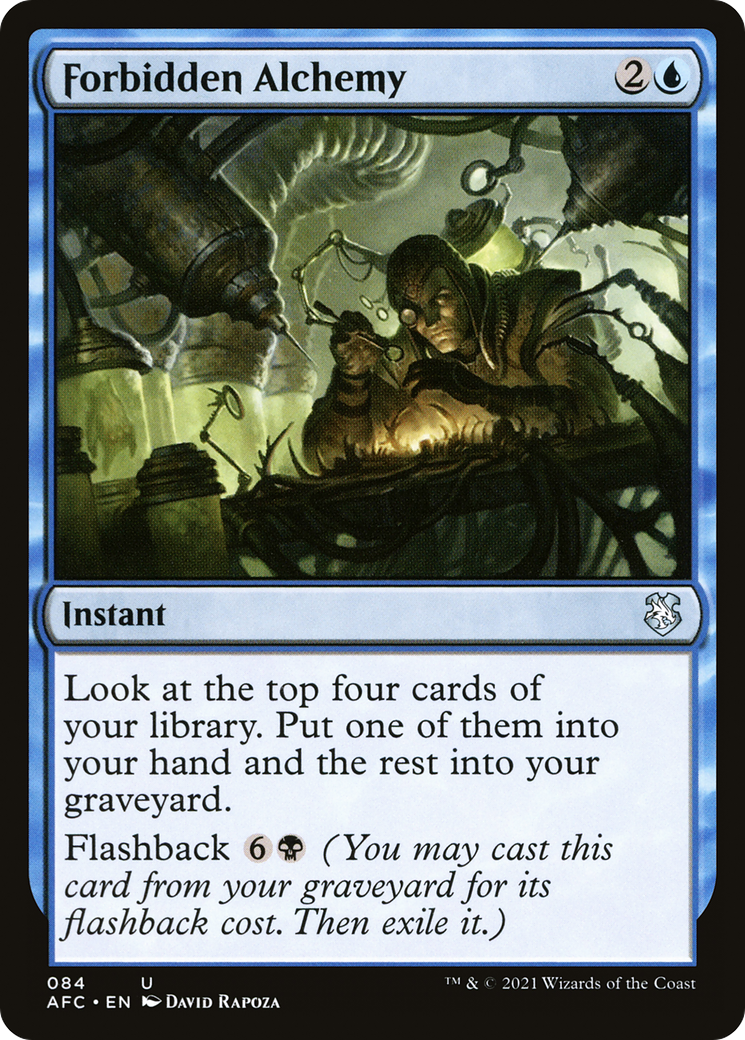 Forbidden Alchemy (AFC-084) [Forgotten Realms Commander] MTG Single Wizards of the Coast