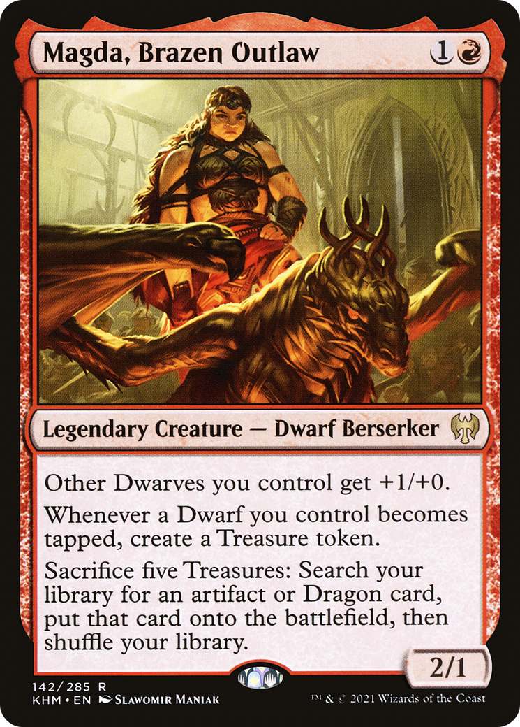 Magda, Brazen Outlaw (KHM-142) [Kaldheim] MTG Single Wizards of the Coast