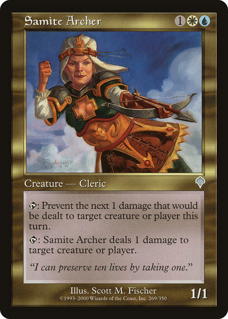 Samite Archer (INV-269) [Invasion] MTG Single Wizards of the Coast