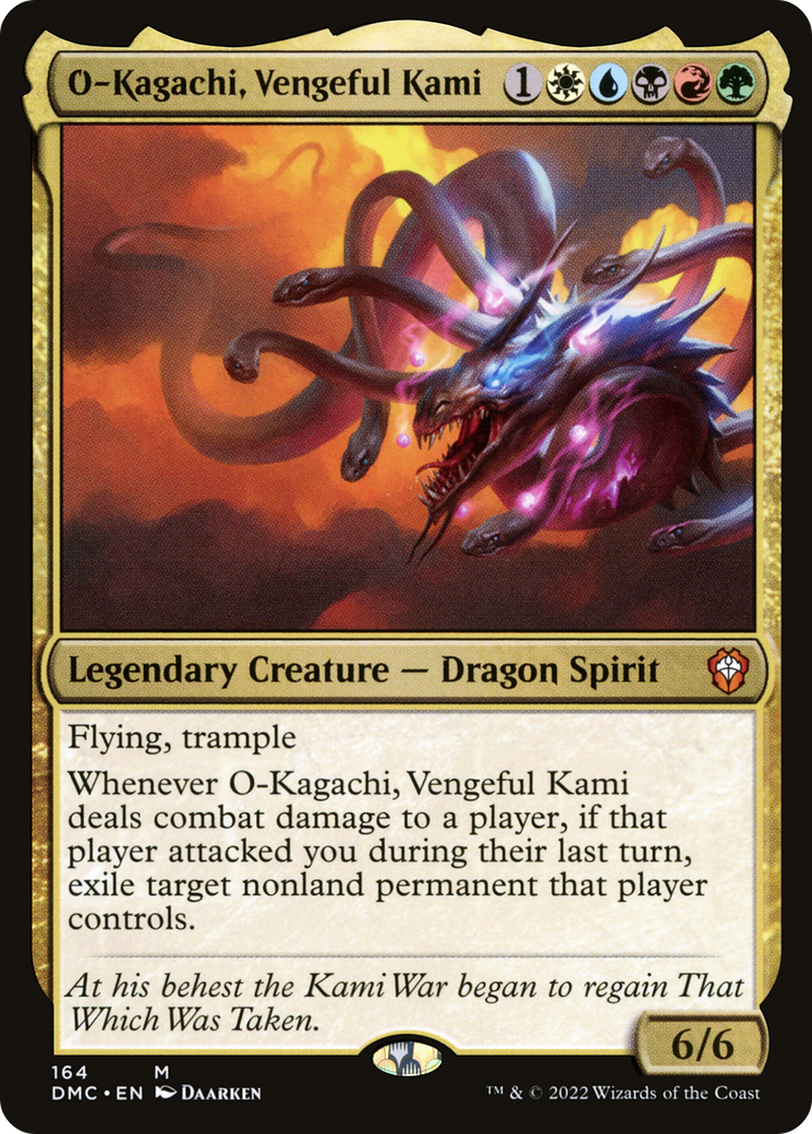 O-Kagachi, Vengeful Kami (DMC-164) [Dominaria United Commander] MTG Single Wizards of the Coast