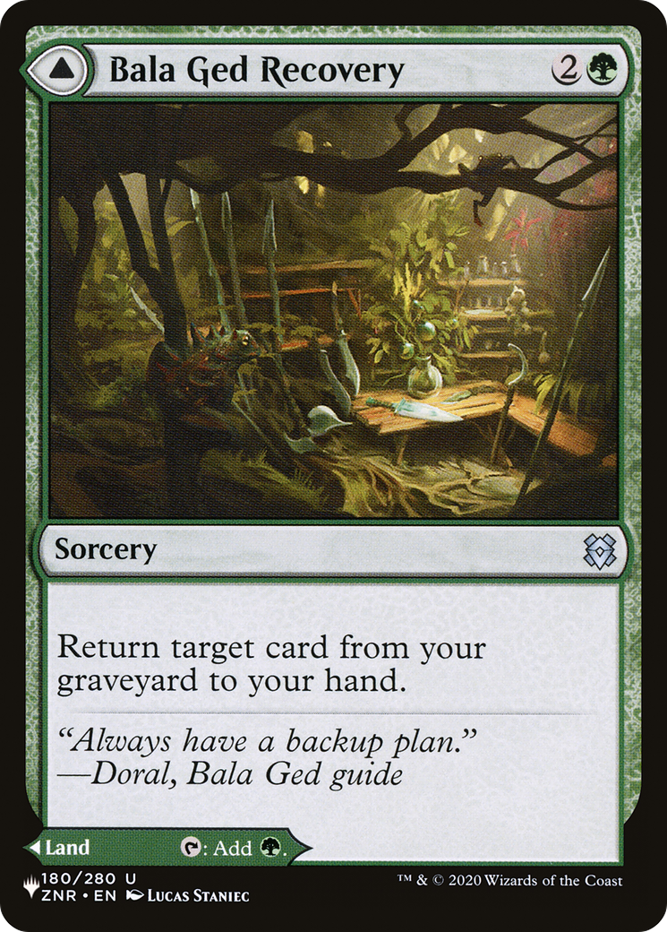 Bala Ged Recovery // Bala Ged Sanctuary (LIST-ZNR-180) [The List] MTG Single Magic: The Gathering