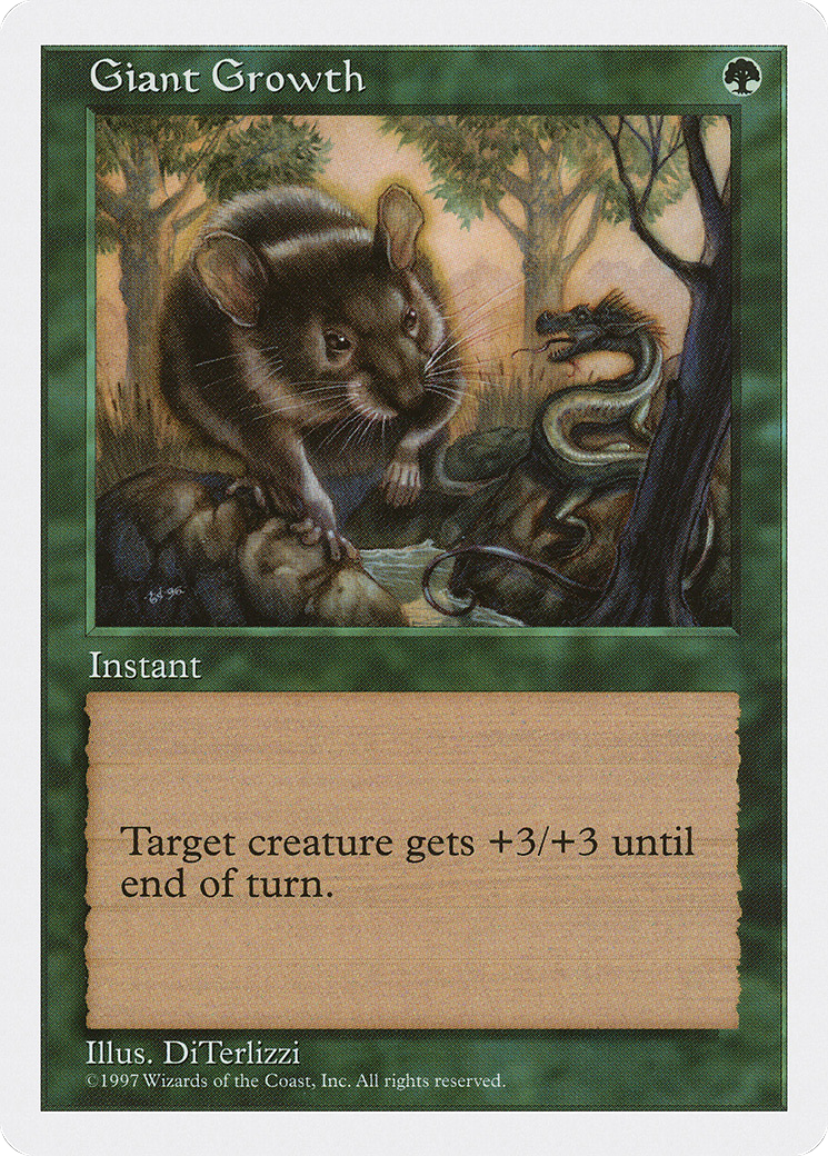 Giant Growth (5ED-299) [Fifth Edition] MTG Single Magic: The Gathering