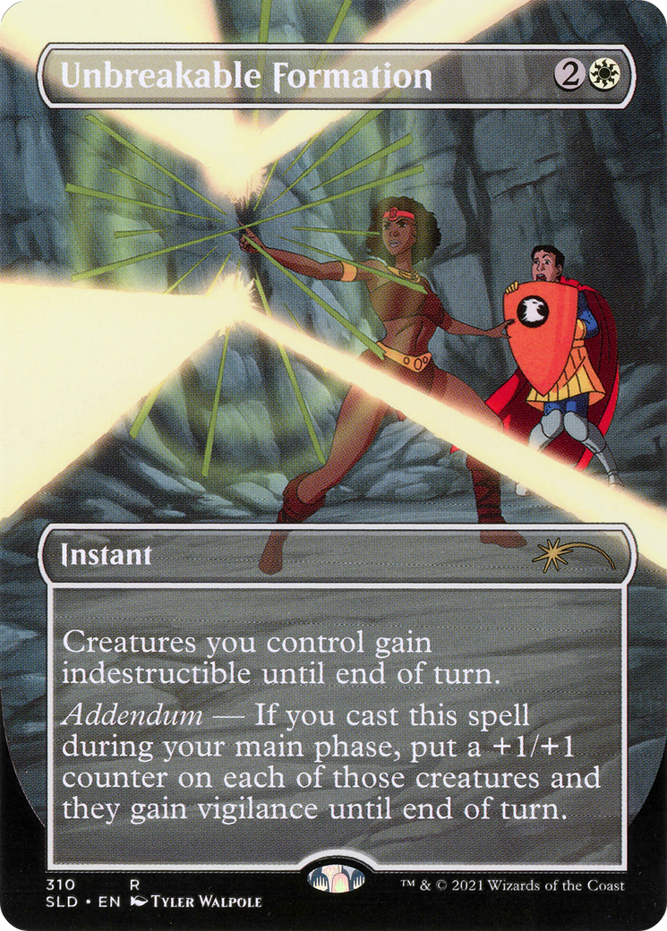Unbreakable Formation (310) (SLD-310) [Secret Lair] Drop (Borderless) MTG Single Wizards of the Coast