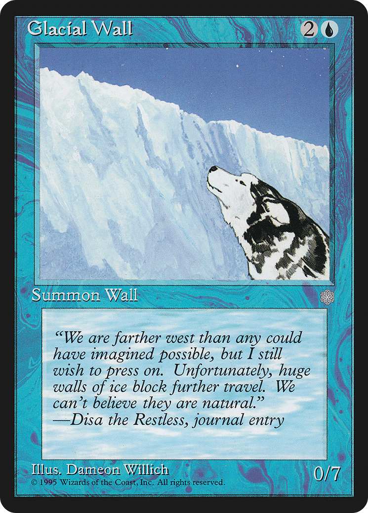 Glacial Wall [Ice Age] MTG Single Magic: The Gathering