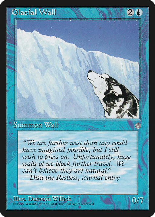 Glacial Wall (ICE-071) [Ice Age] MTG Single Wizards of the Coast