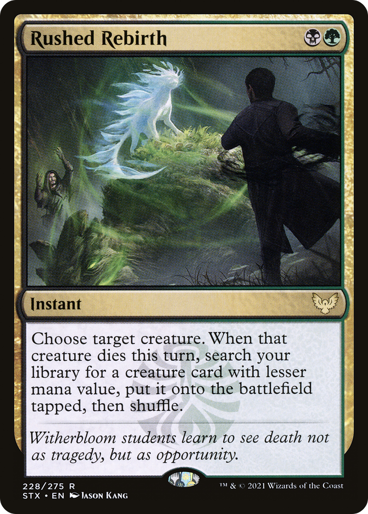Rushed Rebirth (STX-228) [Strixhaven: School of Mages] MTG Single Wizards of the Coast