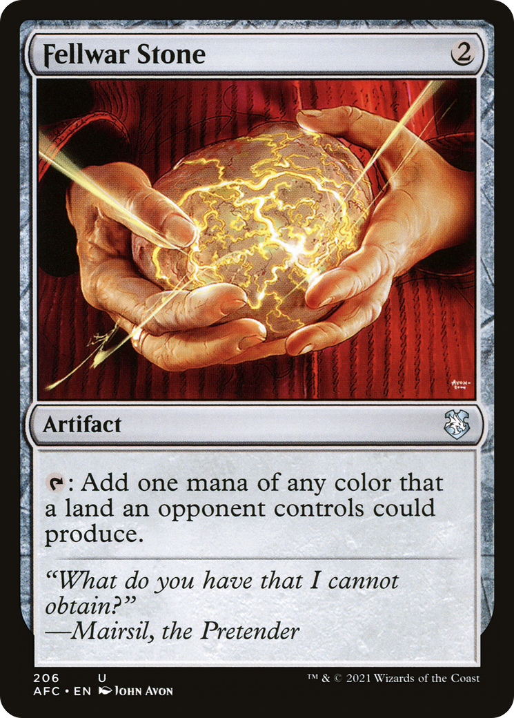 Fellwar Stone (AFC-206) [Forgotten Realms Commander] MTG Single Wizards of the Coast