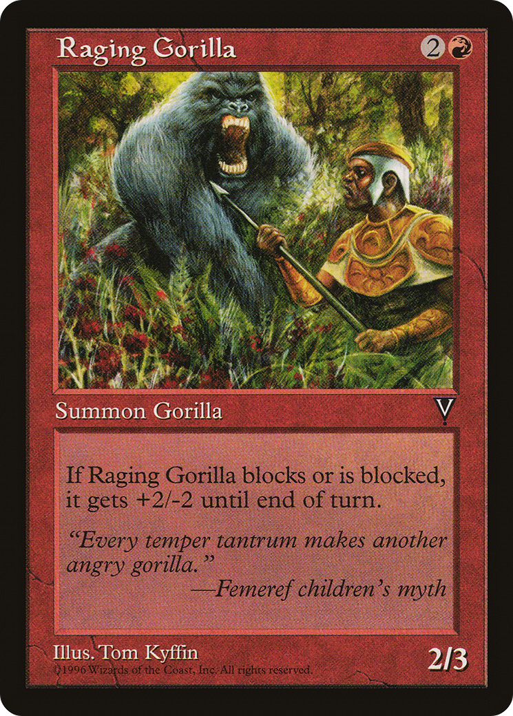 Raging Gorilla [Visions] MTG Single Magic: The Gathering