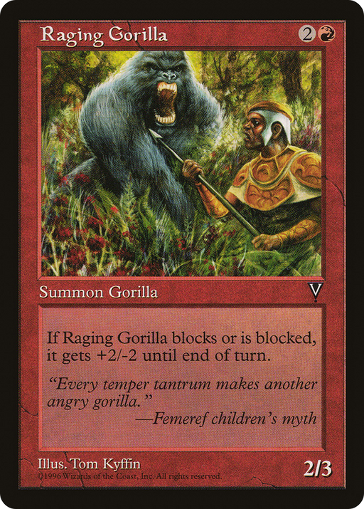Raging Gorilla (VIS-090) [Visions] MTG Single Wizards of the Coast