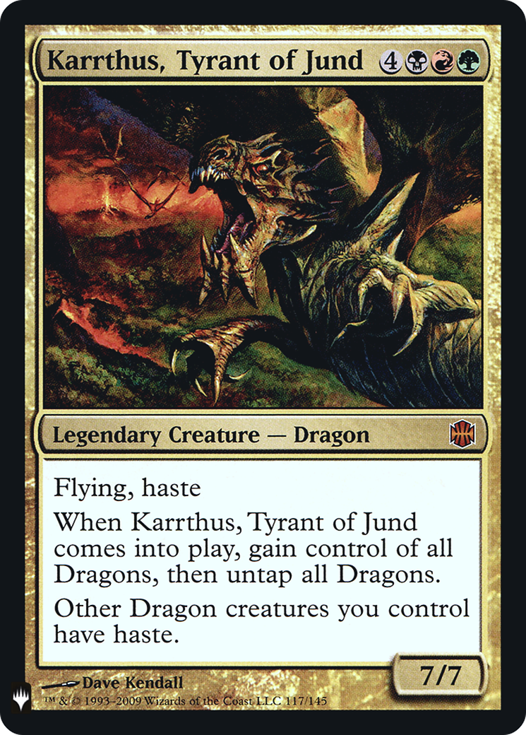 Karrthus, Tyrant of Jund (LIST-ARB-117) [Mystery Booster] The List Foil MTG Single Wizards of the Coast