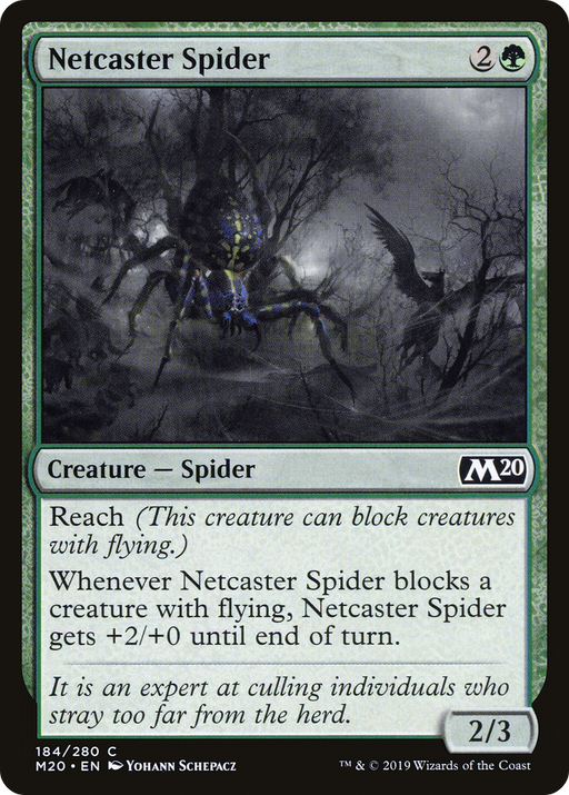 Netcaster Spider (M20-184) [Core Set 2020] MTG Single Wizards of the Coast