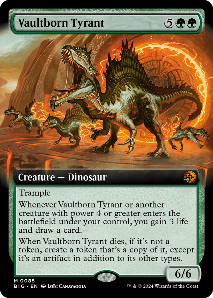 Vaultborn Tyrant (BIG-085) [The Big Score] (Extended Art) Foil MTG Single Wizards of the Coast