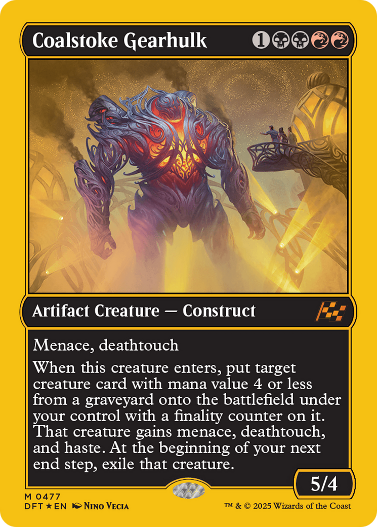 Coalstoke Gearhulk (First-Place Foil) (DFT-477) [Aetherdrift] Foil MTG Single Wizards of the Coast