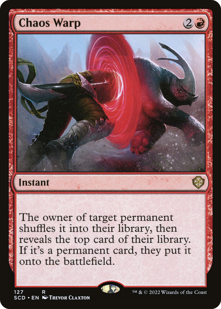 Chaos Warp (SCD-127) [Starter Commander Decks] MTG Single Wizards of the Coast