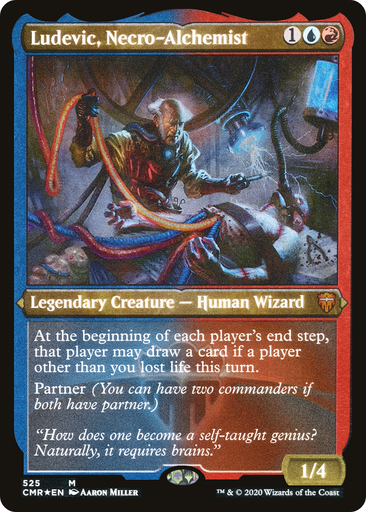 Ludevic, Necro-Alchemist (Foil Etched) (CMR-525) [Commander Legends] Foil MTG Single Wizards of the Coast