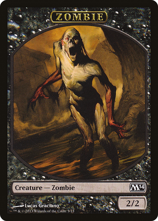 Zombie Token (M14-005) [Tokens] Magic 2014 Tokens MTG Single Wizards of the Coast