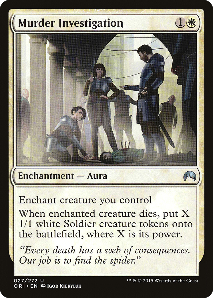 Murder Investigation (ORI-027) [Magic Origins] Foil MTG Single Wizards of the Coast