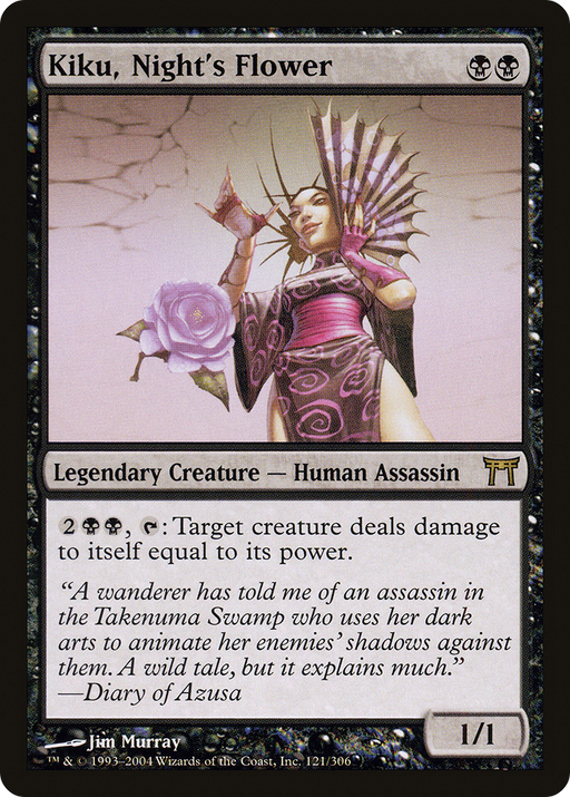 Kiku, Night's Flower (CHK-121) [Champions of Kamigawa] MTG Single Wizards of the Coast