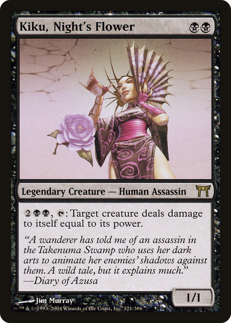 Kiku, Night's Flower (CHK-121) [Champions of Kamigawa] Foil MTG Single Wizards of the Coast