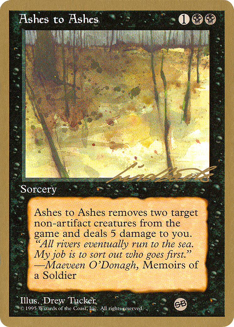 Ashes to Ashes (WCD-LL33SB) [Misc] Pro Tour Collector Set MTG Single Wizards of the Coast