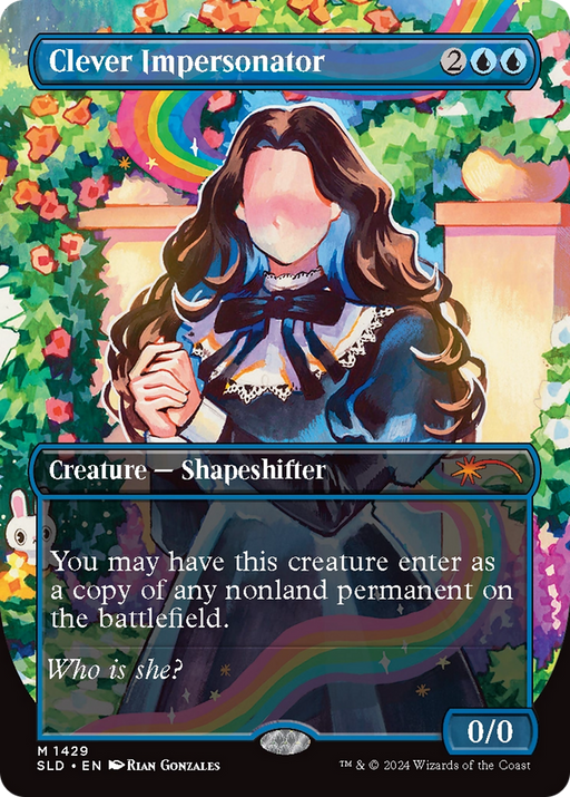 Clever Impersonator (SLD-1429) [Secret Lair] Drop (Borderless) MTG Single Wizards of the Coast