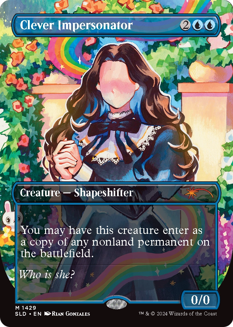 Clever Impersonator (SLD-1429) [Secret Lair Drop] (Borderless)
