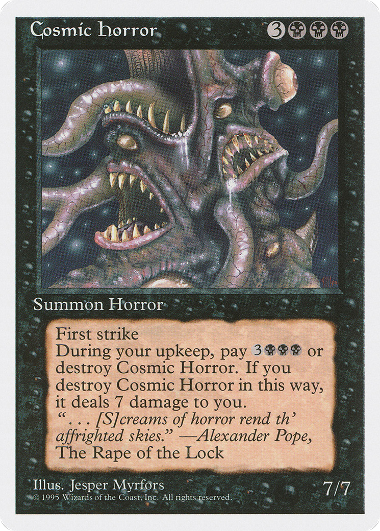Cosmic Horror (4ED-126) [Fourth Edition] MTG Single Magic: The Gathering