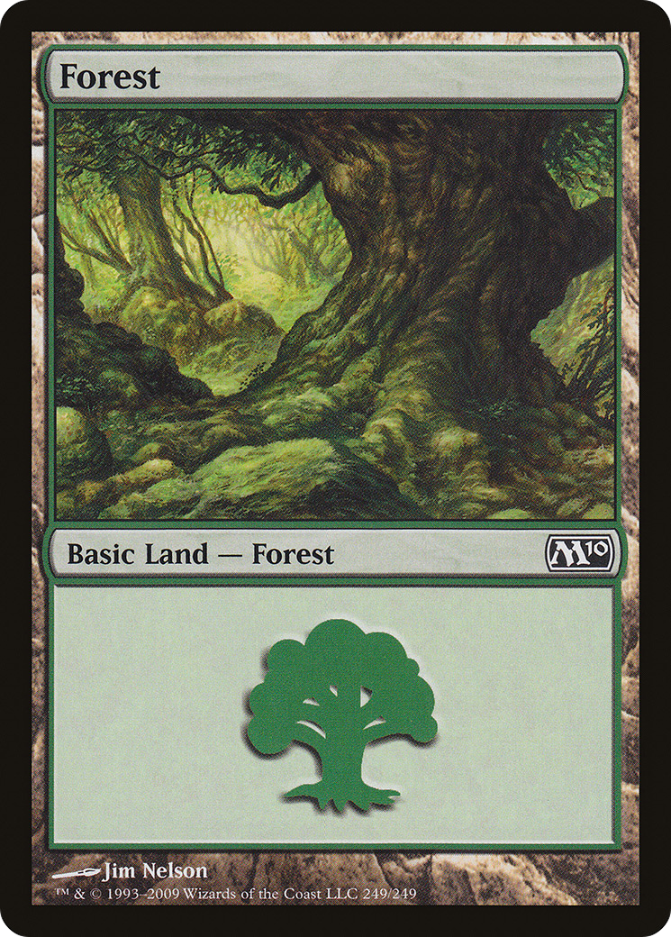 Forest (249) (M10-249) [Magic 2010] Foil MTG Single Wizards of the Coast
