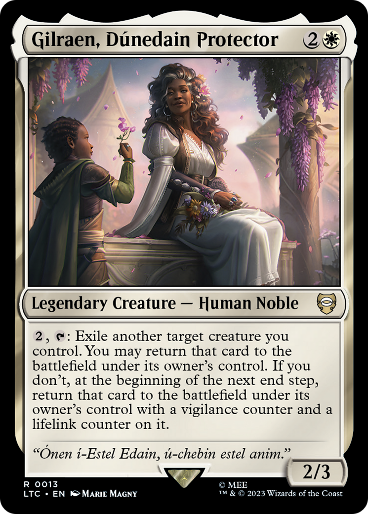 Gilraen, Dúnedain Protector (LTC-013) [Tales of Middle-earth Commander] MTG Single Wizards of the Coast