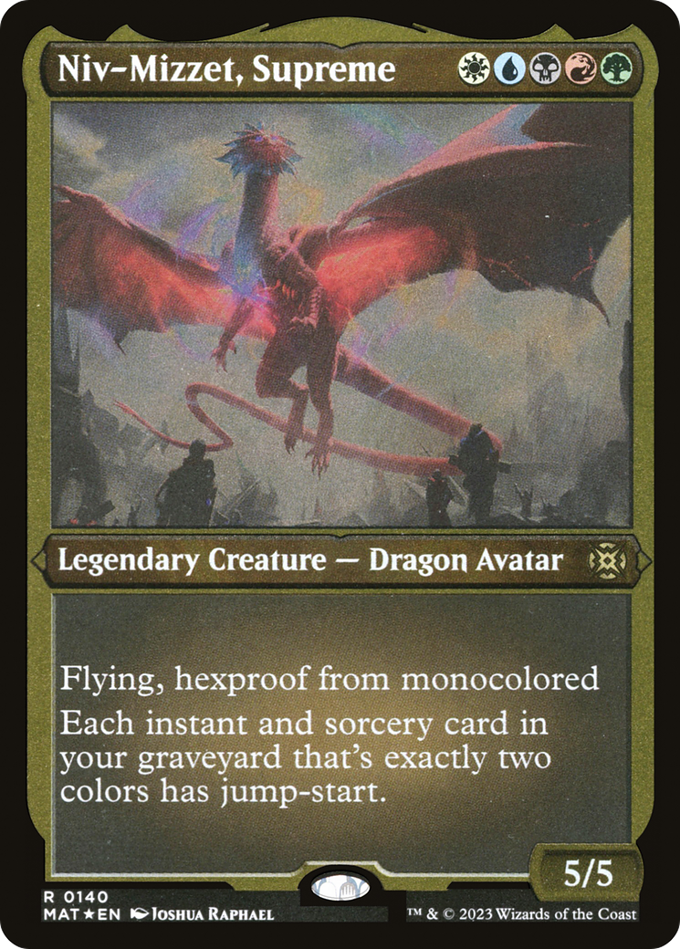 Niv-Mizzet, Supreme (MAT-140) [March of the Machine: The Aftermath] Etched Foil MTG Single Wizards of the Coast